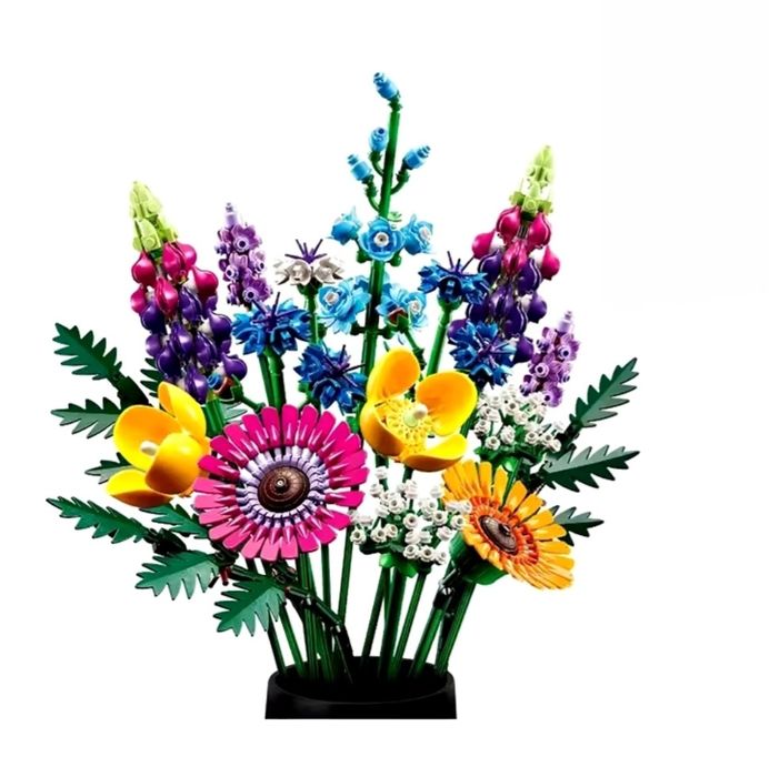 Bukiet kwiatów polnych Klocki kwiaty rośliny