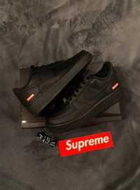 Nike air force 1 x supreme black