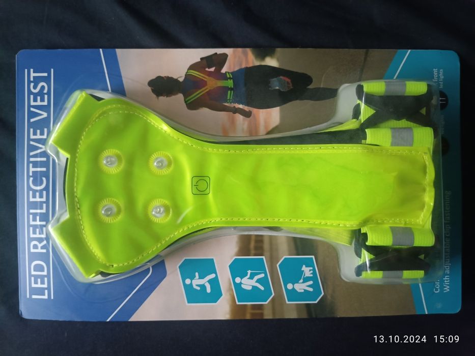 Kamizelka odblaskowa LED szelki do biegania sportowe