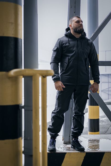 ТОП! Мужской спортивный костюм на флисе теплый зимний куртка штаны фли