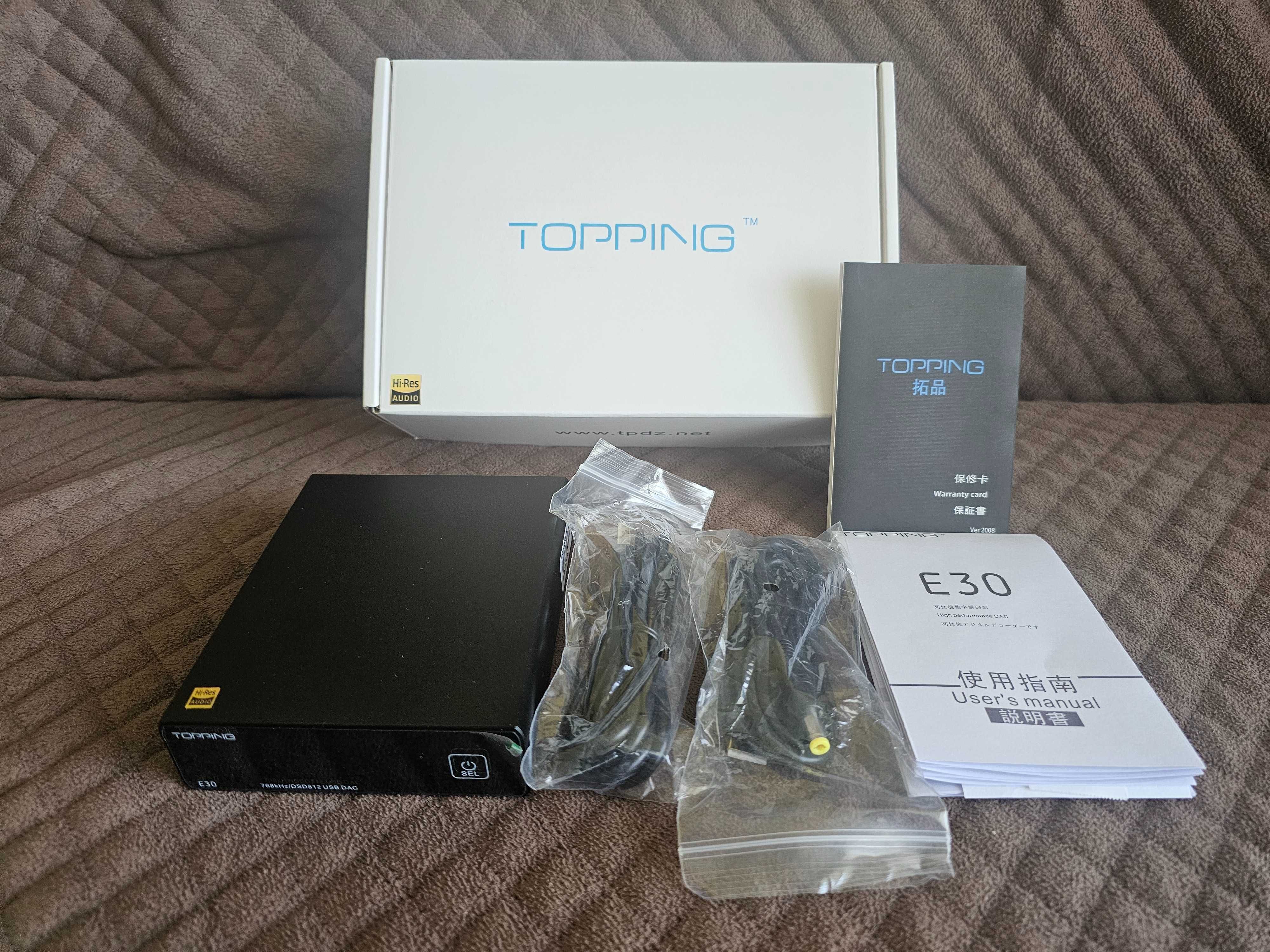 DAC Topping E30 DSD USB COAX Toslink czarny