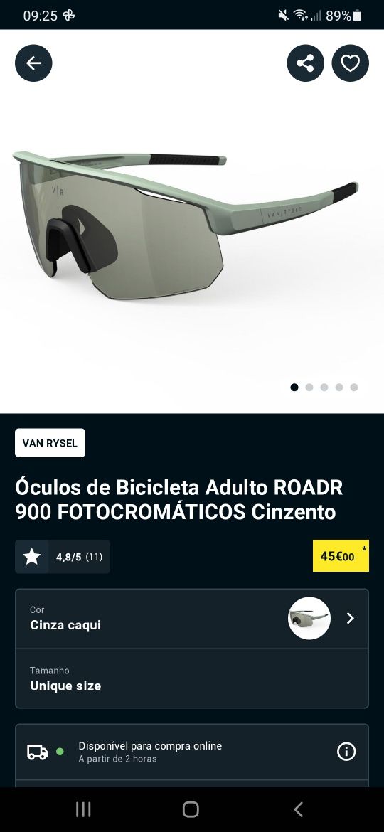 Óculos Sol Ciclismo Vanrysel ROADR 900 Fotocromaticos
