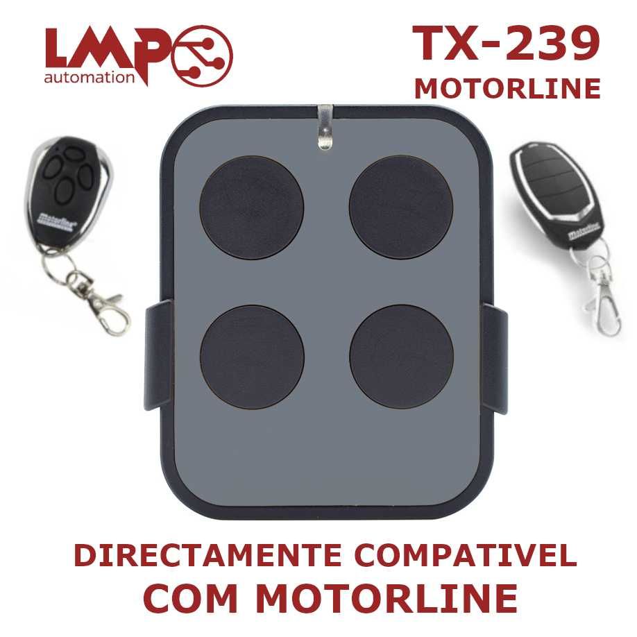 Comando Motorline compativel FALK MX4SP MXS4SP Rolling Code