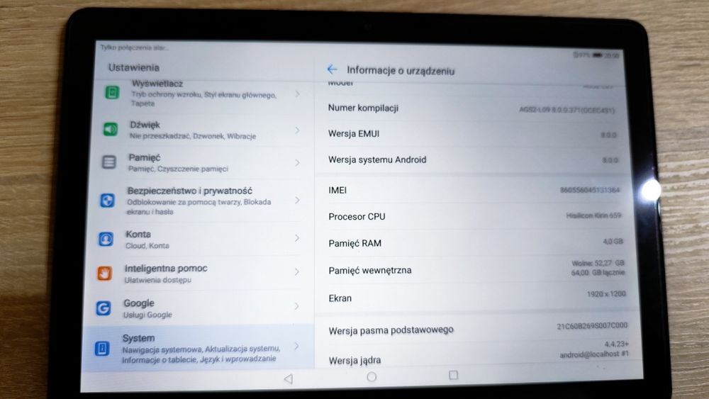 Tablet Huawei MediaPad T5 LTE 4/64 sprawny