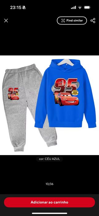 Fato de treino Faísca Mcqueen