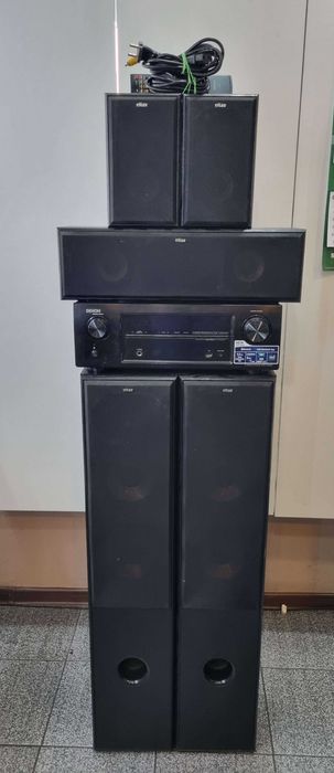 Amplituner Denon AVR-X520BT + Kolumny