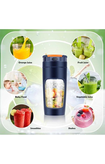 Блендер портативний, стакан-блендер 600мл