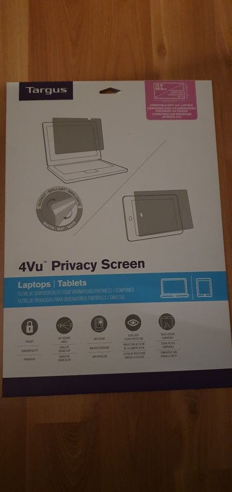 Filtr prywatyzujący 15,6'' Targus 4Vu Privacy Screen laptop / tablet