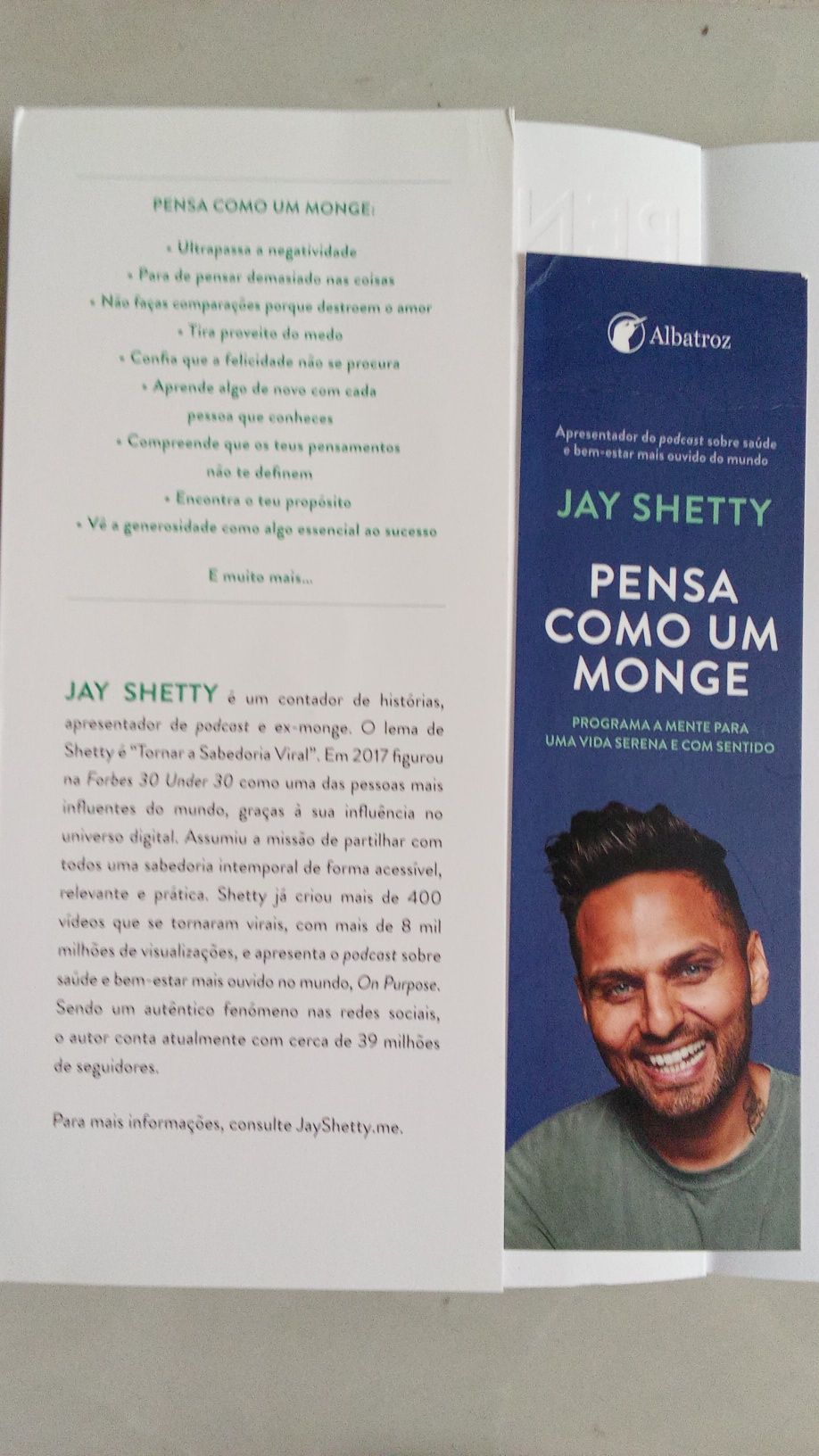 PENSA COMO MONGE. Jay Shetty. 385 Pag. Novo