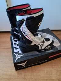 Buty motocyklowe SECA HYPER WHITE czarny