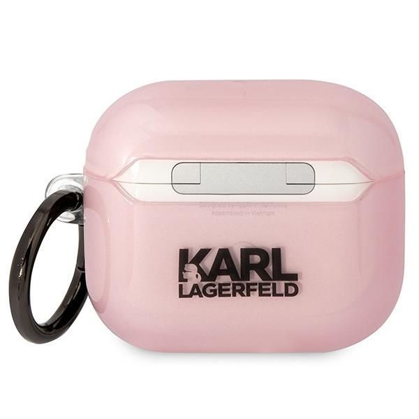 Etui Karl Lagerfeld Choupette na AirPods 3 - Różowe, Kolekcja Moda