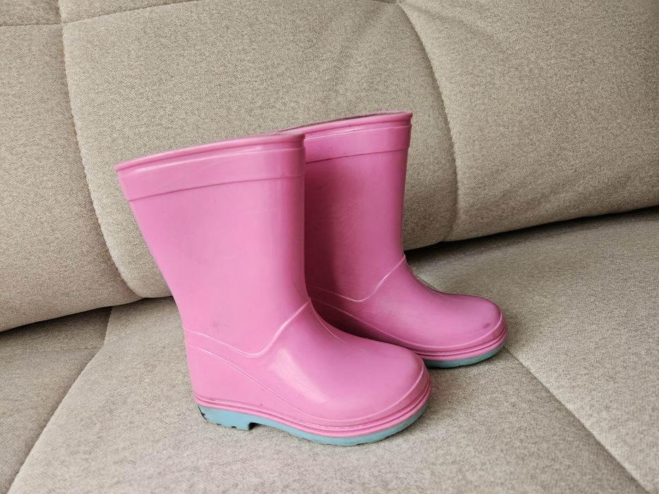 Gumiaki kalosze różowe 22