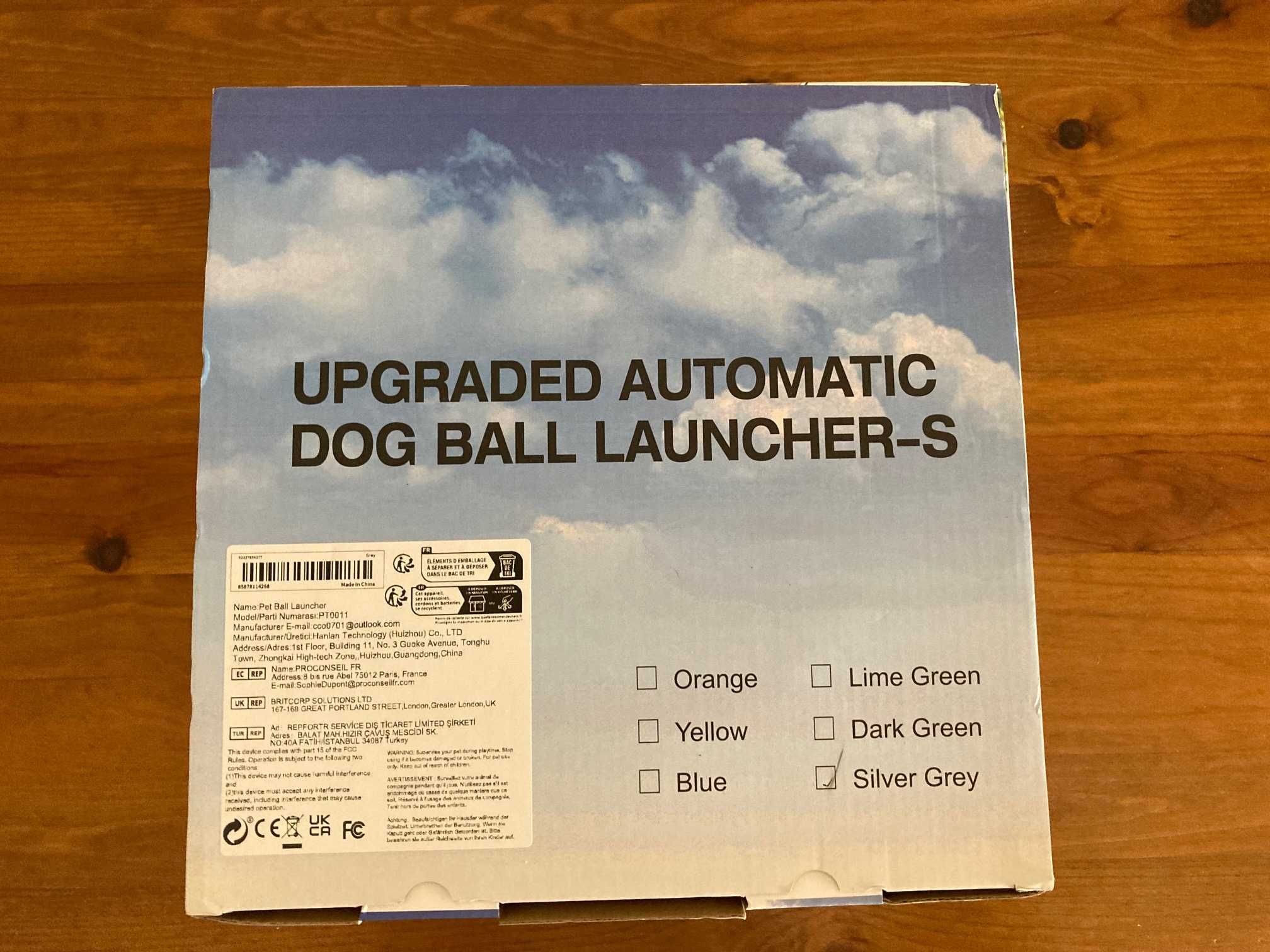 Lancador de bolas automatico para caes