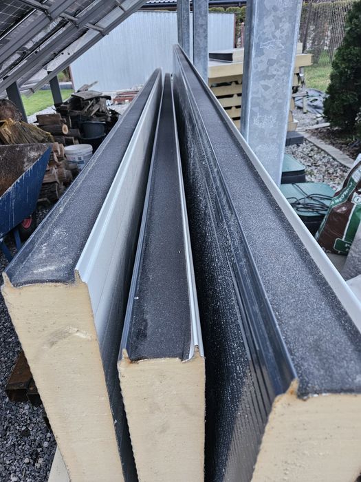 Płyta warstowa 100 grafit dach sciana duze rozmiary