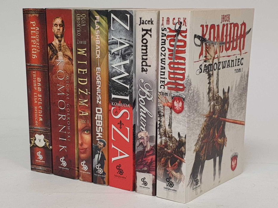 Jacek Komuda Andrzej Pilipiuk Michał Gołkowski Komornik 8x książki