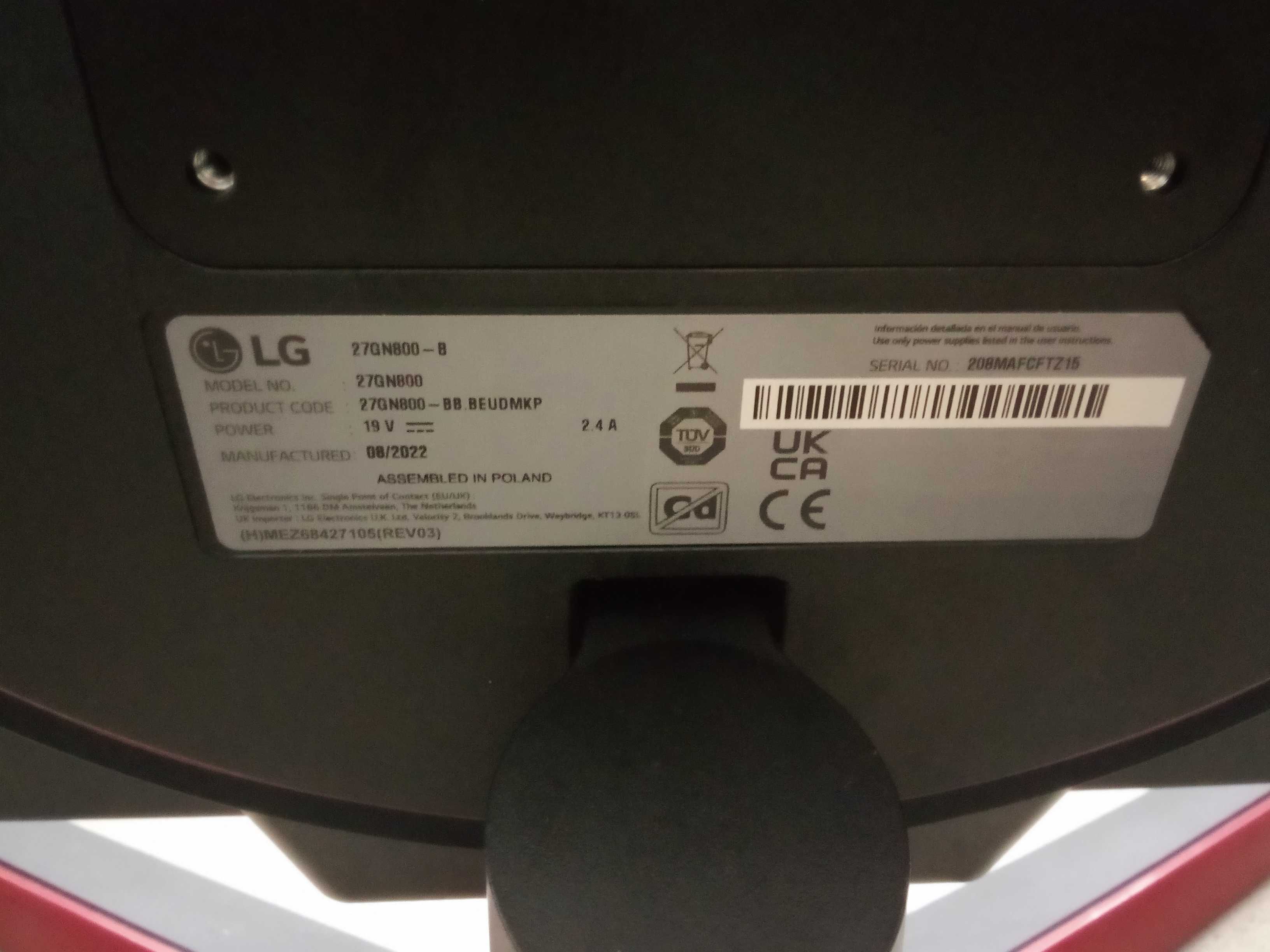 Monitor LG  27GN800 / Nowy Lombard / Cz-wa