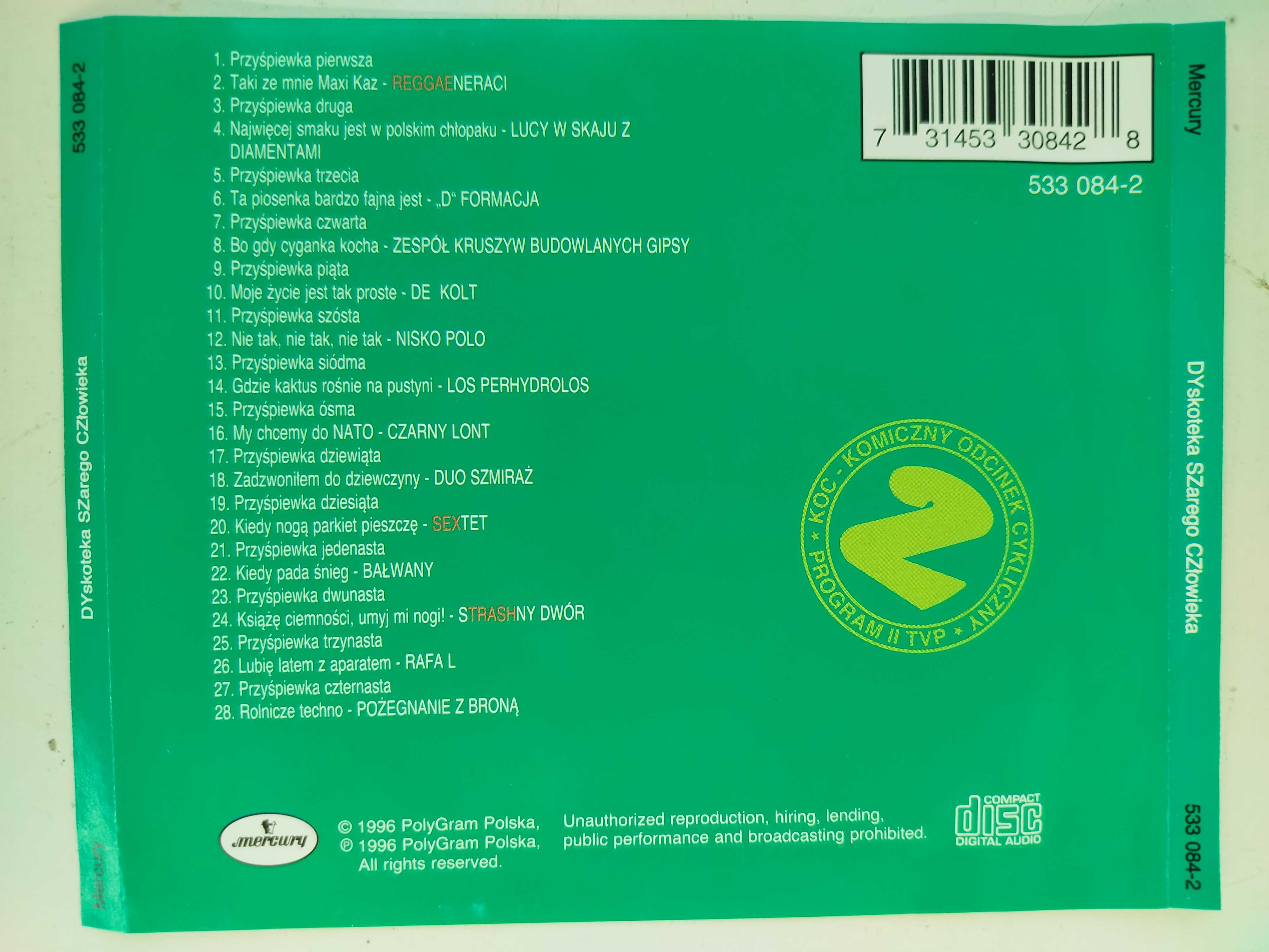 T Raperzy Dyskoteka Szarego Człowieka CD unikat europop parodia