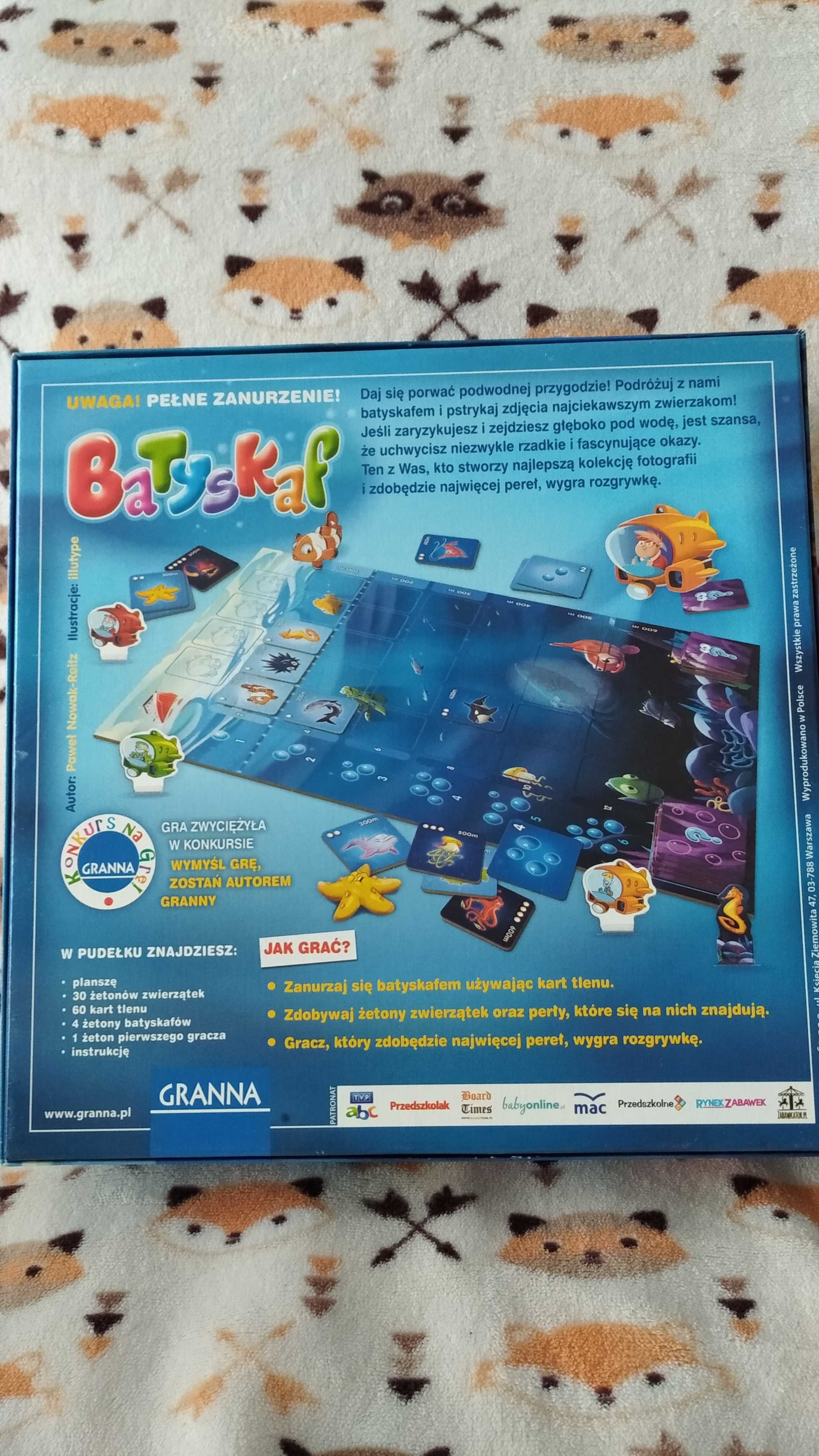 Batyskaf gra planszowa