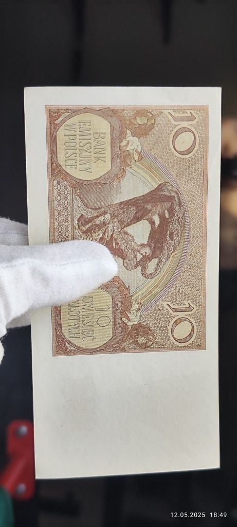 Banknot 10 zł 1940 seria M UNC-