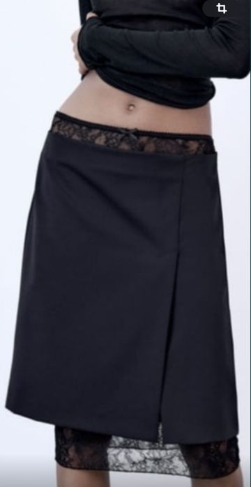Спідниця Zara міді 2 в 1.