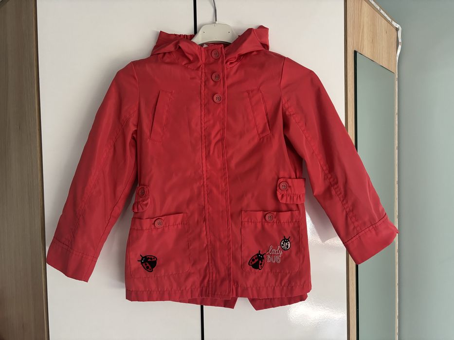 Plaszczyk płaszcz lekki w biedornki lady bug