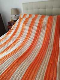 Colcha para cama_cor laranja