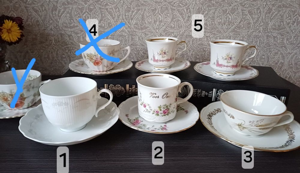 Розпродаж! Чайно-кавові пари Bavaria. Germany. Вінтаж.