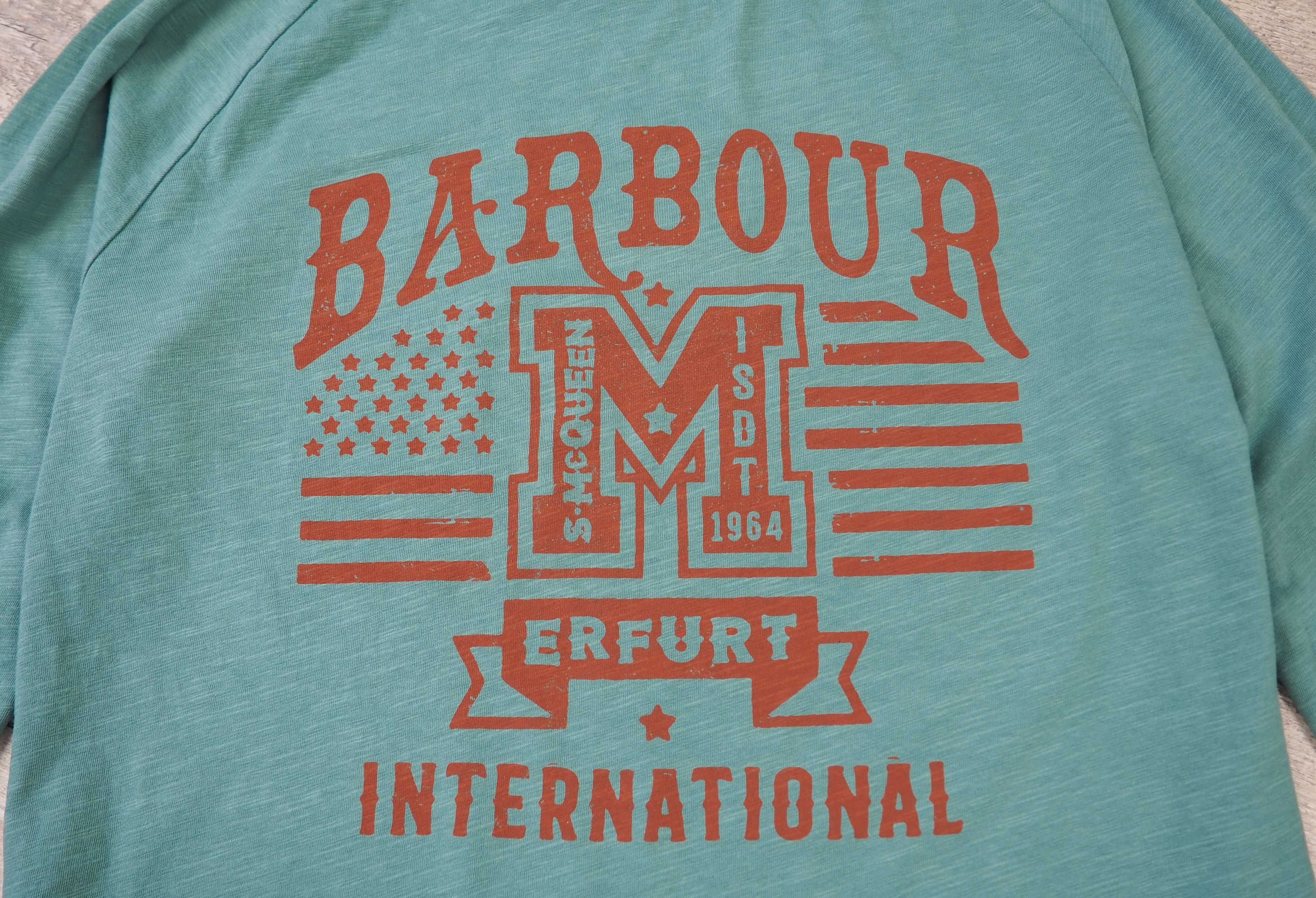 BARBOUR_INTERNATIONAL_Tanner Tee Dusty Teal_bluzka z długim rękawem_S