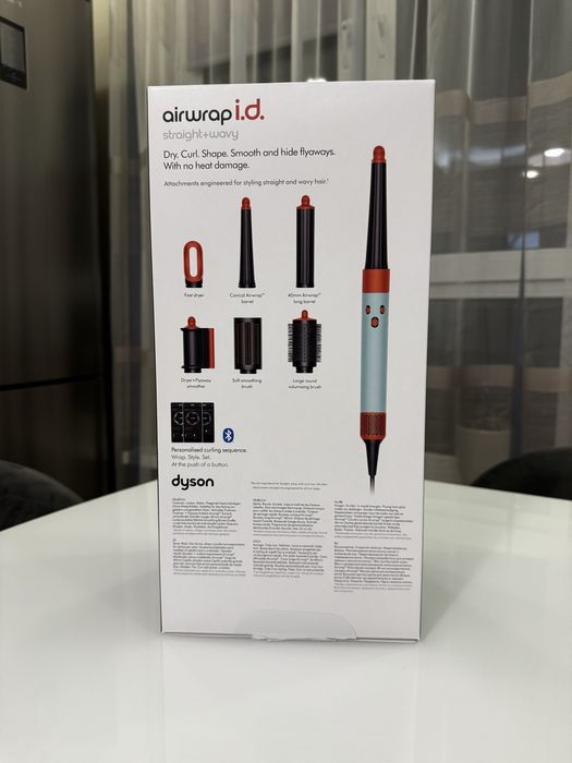 Стайлер Dyson Airwrap Ceramic Platina/Topaz для прямого і хвилястого