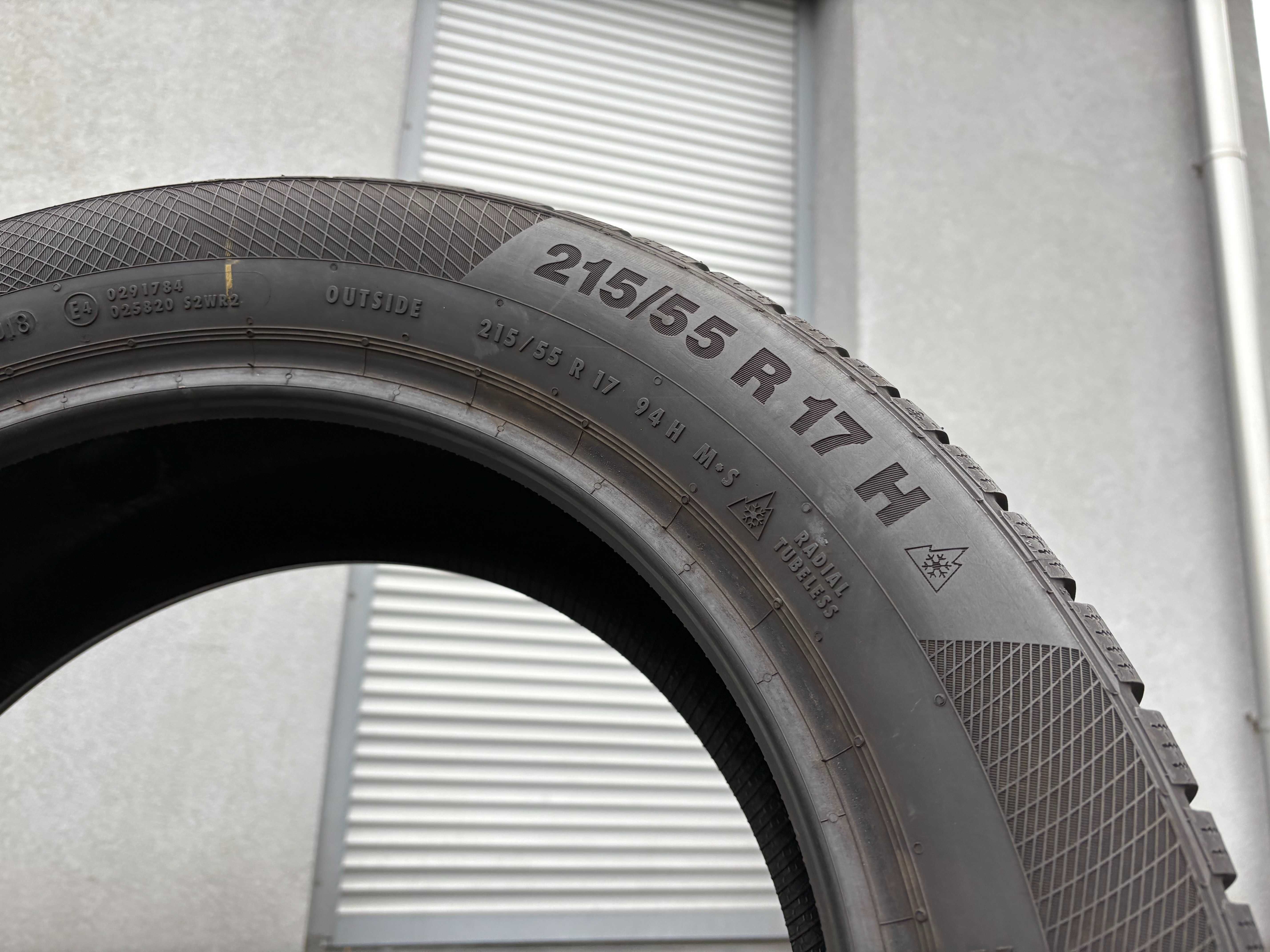 1szt zimowa 215/55R17 Continental TS850P 94H 8,2mm 2018r P45Z gwar