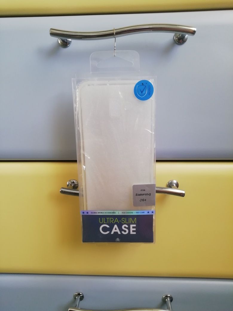 Чехол на  Samsung Galaxy J6 Plus Extra Slim, прозрачный.