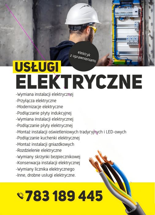 ELEKTRYK usługi elektryczne, z uprawnieniami SEP