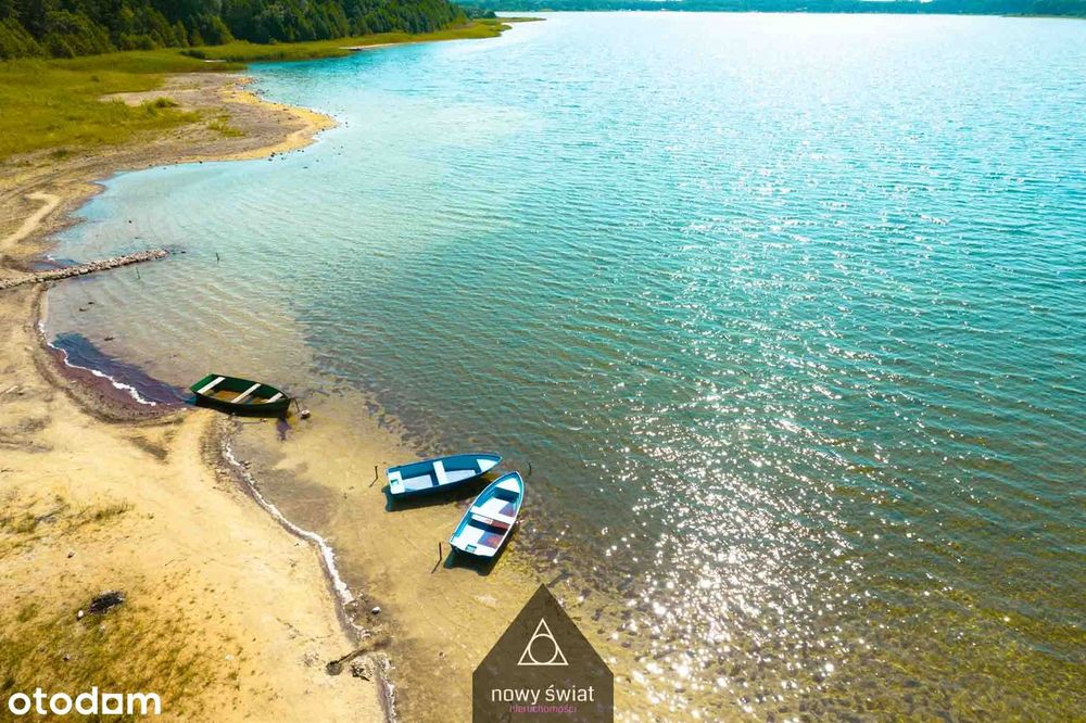 Działka budowlana 10ar JEZIORO Świętajno, 250m do plaży