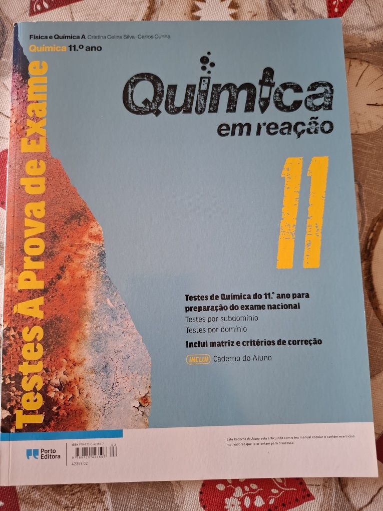 Caderno de atividades de Química  11°Ano