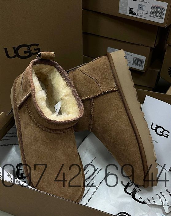 Жіночі UGG Classic Ultra Mini Chestnut Уггі Ugg Усі розміри у наявност