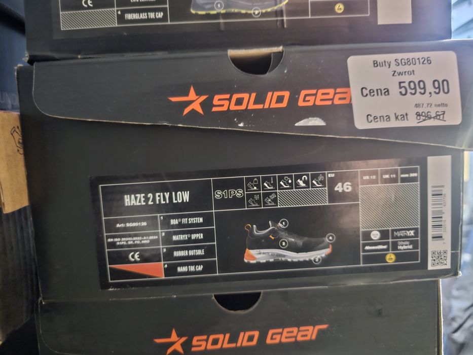 Buty robocze Solid Gear Haze 2 Fly Low r.46 BOA