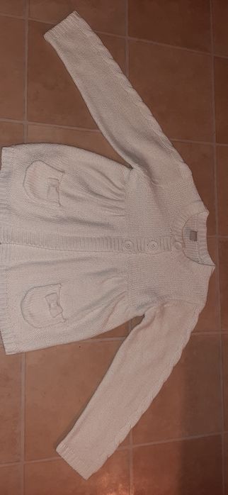 Sweterek biały na 4-5lat