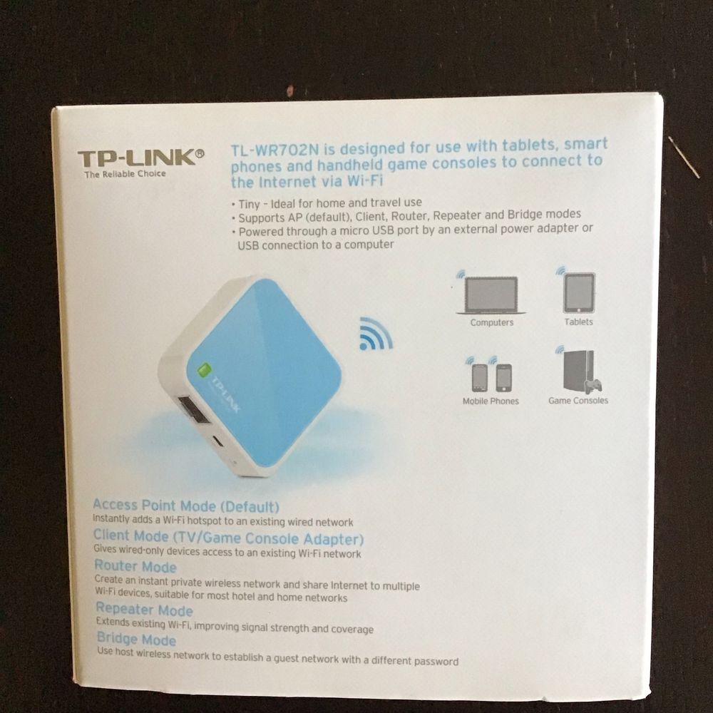 Nano router TP-Link model TL-WR702N