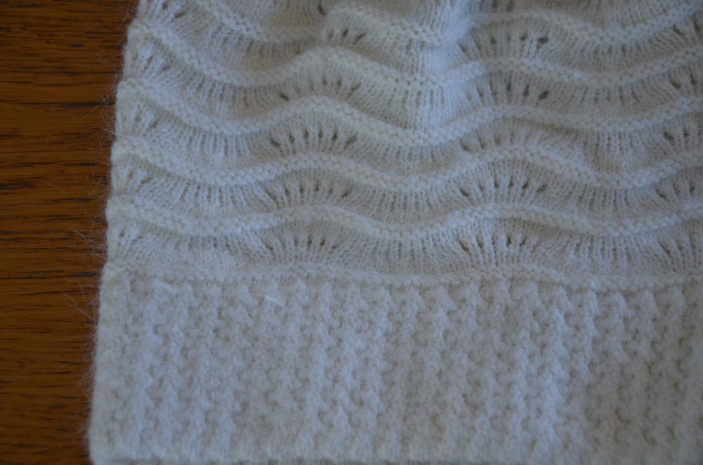 Lindex kremowa czapka angora one size