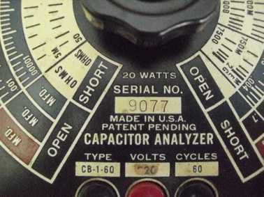 Vintage, Capacimetro/ohmimetro a válvulas a funcionar perfeitamente.