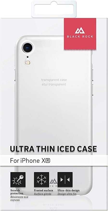 Etui do iPhone XR przezroczyste Hama Black Rock Ultra Thin Iced