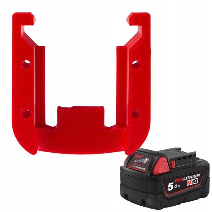 Uchwyt na baterię akumulator MILWAUKEE M18 Wieszak