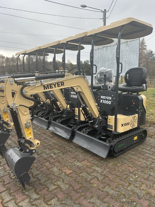 Minikoparka gasienicowa MEYER X1000 - 880KG - SKRĘTNE RAMIE - LEASING