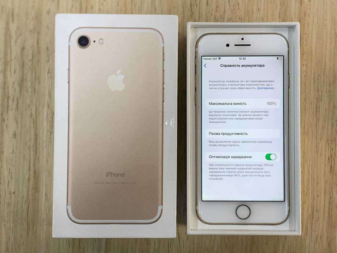 /12326/ iPhone 7 128gb Gold Neverlock Обмін Розстрочка Гарантія