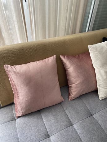 2 capas de almofada cor de rosa H&M Home