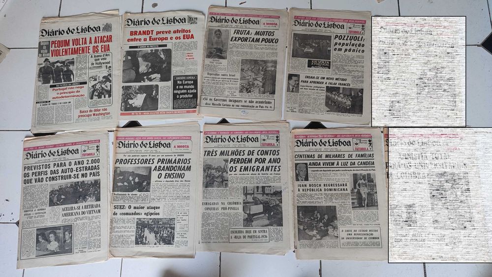 Lote 54 Jornais Diário de Lisboa