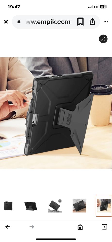 Etui do Microsoft Surface Pro 9 z podstawką UAG Metropolis SE czarne