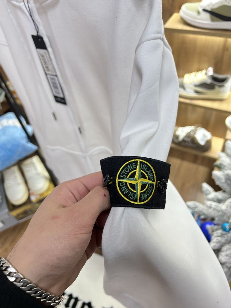 Зіп Худі Stone Island Logo Patch White