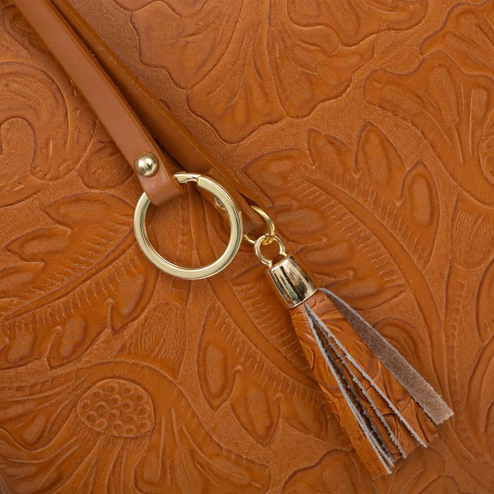 VERA PELLE torebka damska skórzana klasyczna z paskiem V541 biała