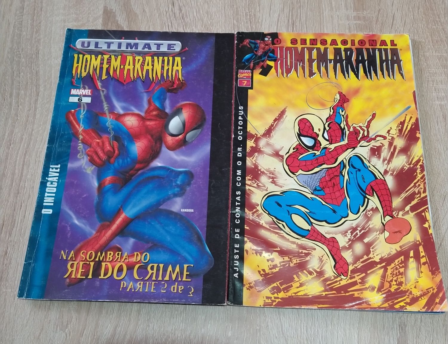Revistas Homem Aranha e X-Men